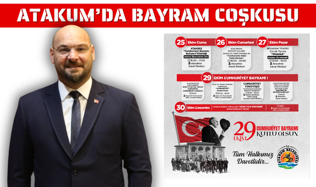 Atakum'da Cumhuriyet Bayramı Coşkuyla Kutlanacak!