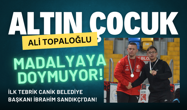 Canik'in Altın Çocuğu Ali Topaloğlu Madalyaya Doymuyor!