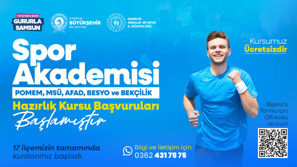 Samsun Büyükşehir Belediyesi Spor Akademisi Kursu